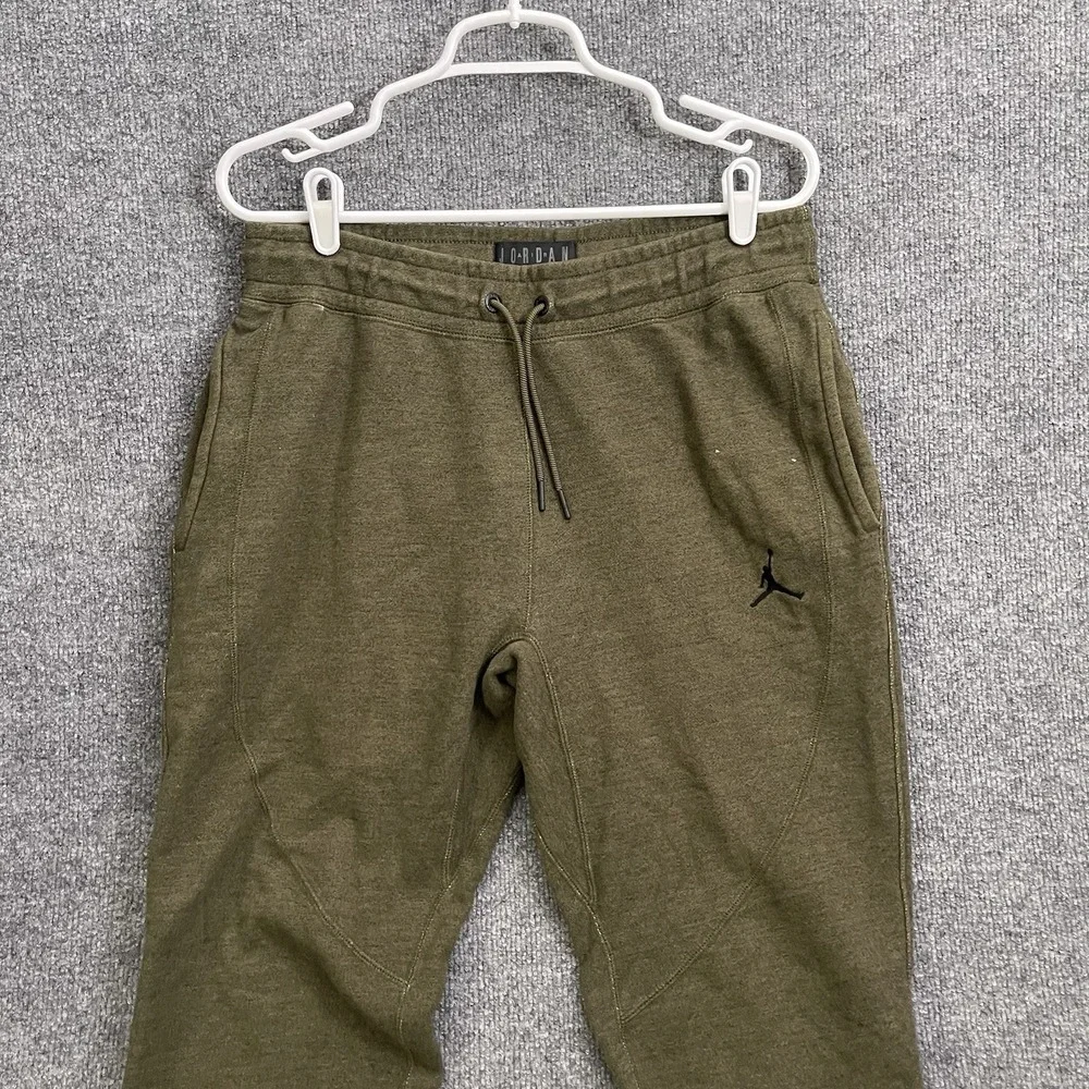 Air Jordan Jumpman Air Wings Nike Sweatpants Men's Sz L Green 860198-395